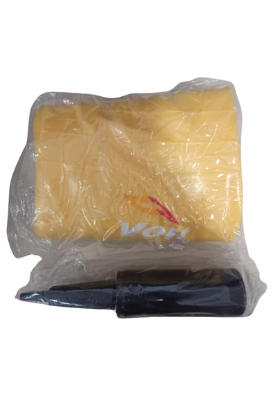 Voit Gymball 65 cm Pompalı Siyah Pilates Topu Sarı - Resim 3