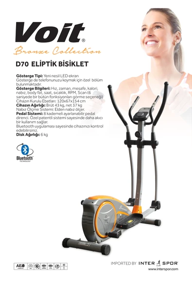 Voit D70 Bronze Collection Eliptik Bisiklet - 5