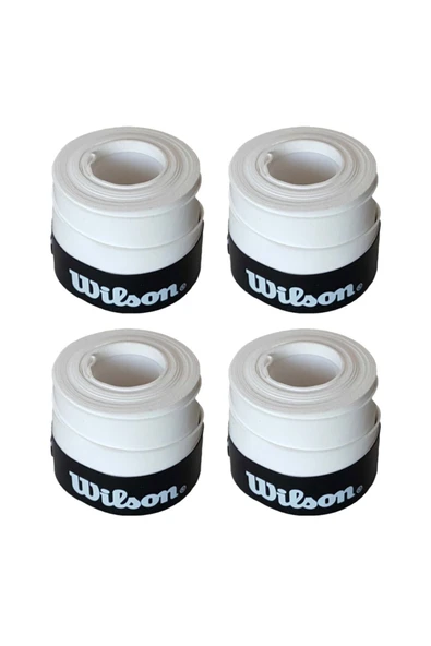 Wilson Tenis Gribi Comfort Bowl O'grips 4 Adet Grip, Tenis Raketi Gribi Beyaz Beyaz - 1