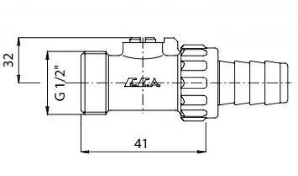 Eca 1/2 Boşaltma Musluğu 602122004 - 2