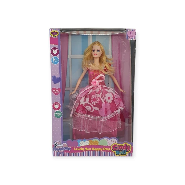 Büyüleyici Parti Bebeği Anlily - 02258 - Pembe - Resim 2