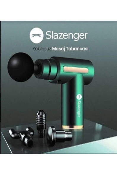 Slazenger Kablosuz Sporcu Masaj Tabancası 4 Başlıklı - 1