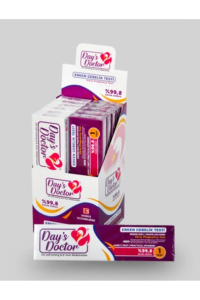 DAY''S DOCTOR Erken Hızlı Gebelik-hamilelik Testi Day's Doctor Pratik Hijyenik %99,8 360 Adet - Resim 7