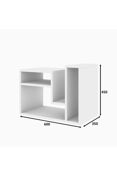 Decormet Abies Sehpa Safir Meşe - Resim 7