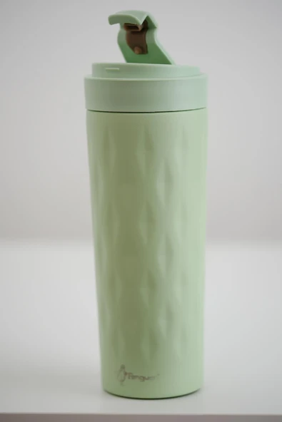 PNG-1167 500ml Flip Kapak Desenli Çelik Mug | 6 Saat Sıcak 12 Saat Soğuk | Sızdırmaz & BPA Free - Resim 3