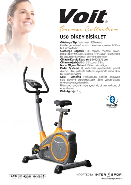 Voit U50 Dikey Kondisyon Bisikleti - 3