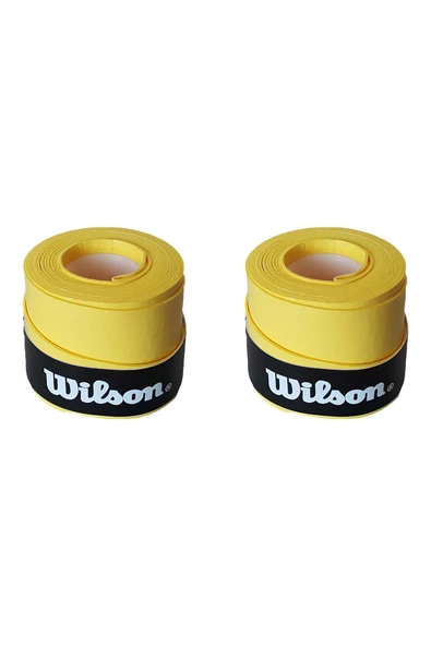 Wilson Comfort Bowl O Grips 2 Adet Grip Tenis Raketi Gribi Sarı - 1