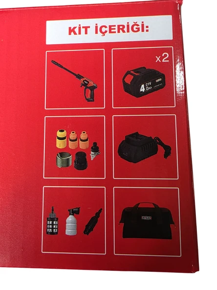 Attlas 21 HPW-402C 21V Akülü Basınçlı Yıkama Tabancası (2 x 4.0AH Akü Dahil)- A0901011 - 5