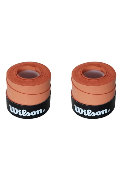 Wilson Comfort Bowl O'grips 2 Adet Grip, Tenis Raketi Gribi Kiremit Renkli - 1