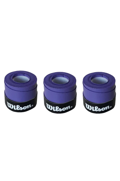 Wilson Comfort Bowl O'grips 3 Adet Grip, Tenis Raketi Gribi Mor - 1