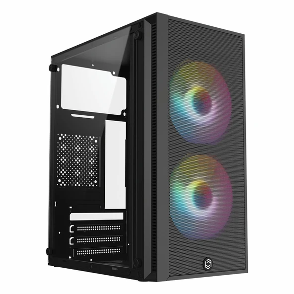Frisby FC-8970G 300W USB 3.2 LED mATX Mini Tower Siyah Kasa ürün görseli 1