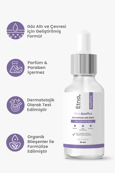 Etna Pharma AuraFlux Retinol Göz Altı Bakım Serumu 30 ML - 3