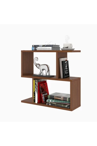 Decormet Lale Yan Sehpa Ceviz - Resim 3