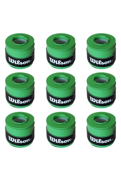 Wilson Comfort Bowl O'grips 9 Adet Grip Tenis Raketi Gribi Yeşil - 1