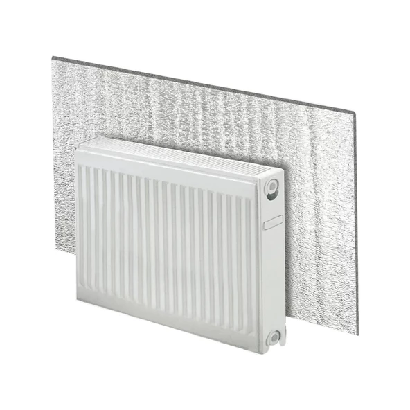 3 metre *100 cm 10 mm Alüminyum Folyolu Kalorifer, Radyatör Petek Arkası Isı Yalıtımı İzolasyon Levhası - Resim 3