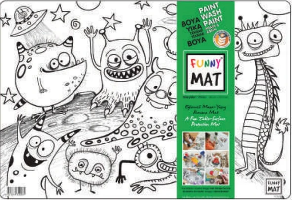 Funny Mat - Uzaylılar 33,5x48cm ürün görseli