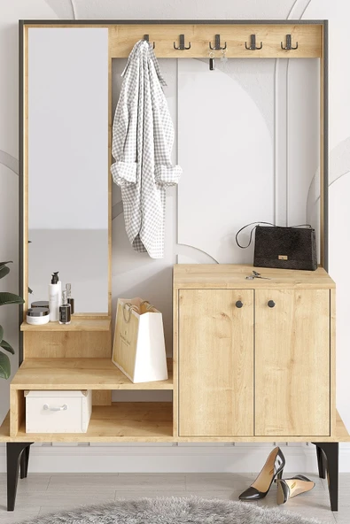 Decormet Andy Vestiyer Safir Meşe -Dec-20076 ürün görseli