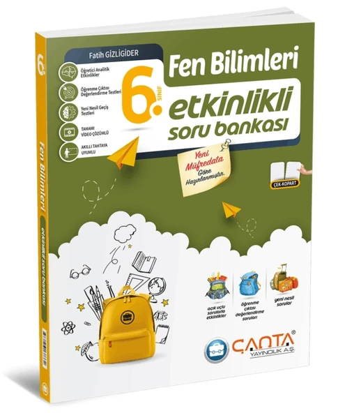Çanta Yayınları 6.Sınıf Fen Bilimleri Etkinlikli Soru Bankası ürün görseli
