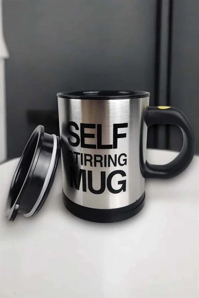 Yazılı Mug Kupa Karıştırıcı Özelliği Ve Paslanmaz Çelik - Resim 3