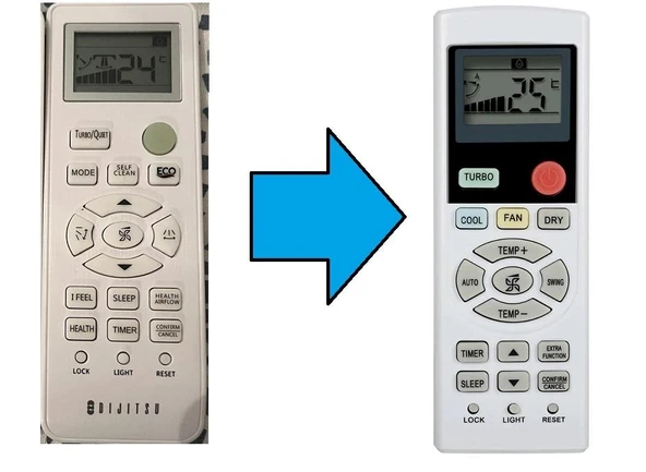 Dijitsu  Klima Kumandası-Isıtma Modu Yoktur ürün görseli