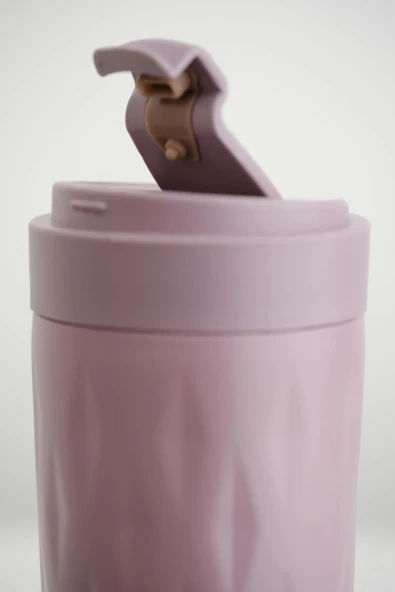 PNG-1167 500ml Flip Kapak Desenli Çelik Mug | 6 Saat Sıcak 12 Saat Soğuk | Sızdırmaz & BPA Free - Resim 4