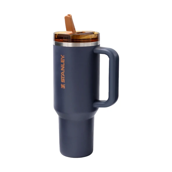 Stanley The Quencher ProTour Flip Straw Tumbler Pipetli Termos 1,2 L - Lacivert - Resim 2