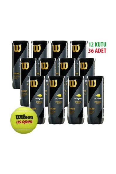 Wilson 12 Kutu Us Open Tenis Topu Vakum Ambalajda Wrt106200 - 2