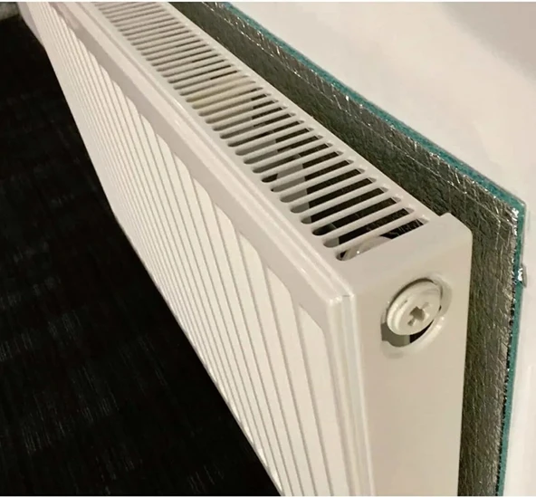 3 metre *100 cm 10 mm Alüminyum Folyolu Kalorifer, Radyatör Petek Arkası Isı Yalıtımı İzolasyon Levhası - Resim 5