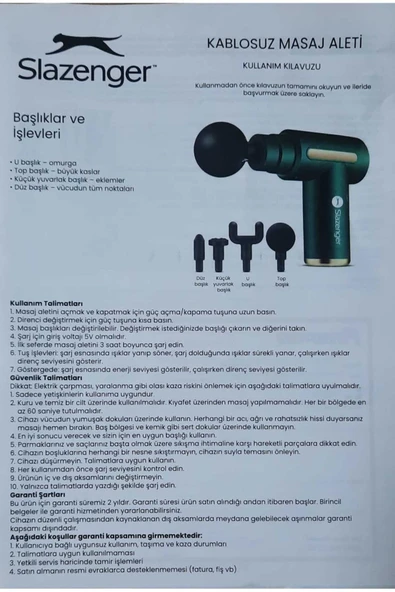 Slazenger masaj aleti - Resim 3