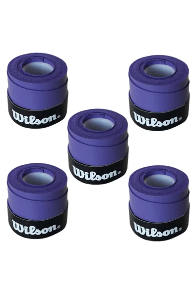 Wilson Comfort Bowl O'grips 5 Adet Grip, Tenis Raketi Gribi Mor - 1