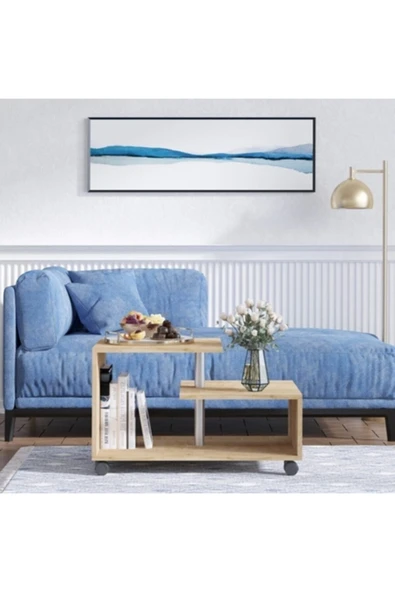 Decormet Karanfil Sehpa Safir Meşe - Resim 2