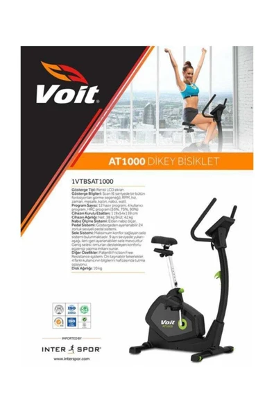 Voit AT 1000 DİKEY BİSİKLET  1VTBSAT1000 - 2