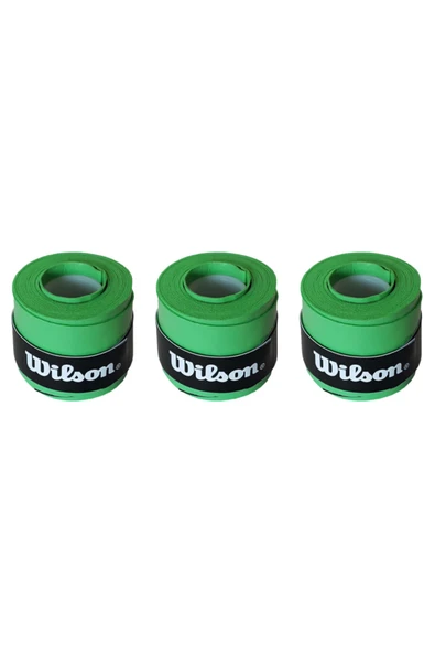 Wilson Comfort Bowl O'grips 3 Adet Grip, Tenis Raketi Gribi Yeşil - 1