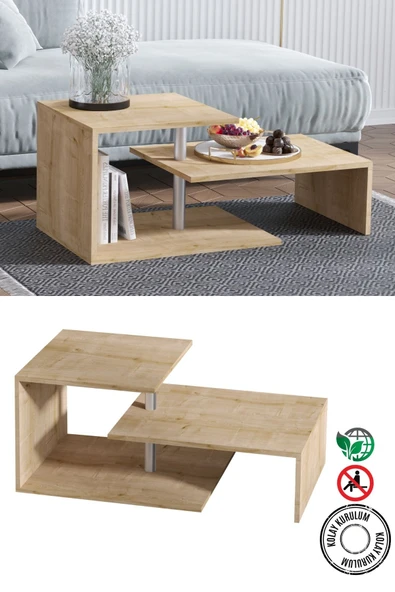 Decormet Dilek Orta Sehpa Safir Meşe - Resim 10