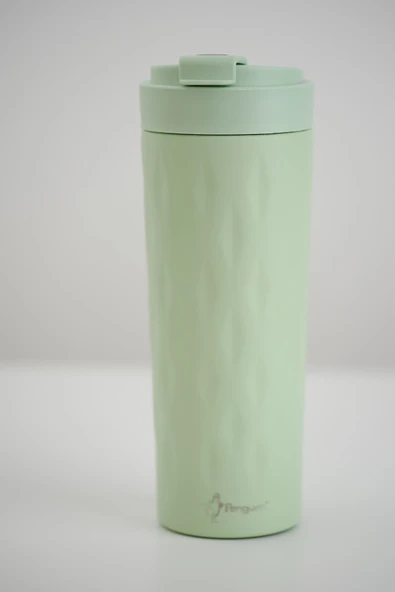 PNG-1167 500ml Flip Kapak Desenli Çelik Mug | 6 Saat Sıcak 12 Saat Soğuk | Sızdırmaz & BPA Free - Resim 5