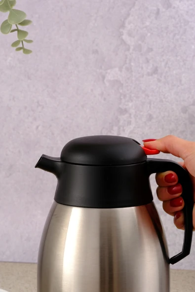 Paslanmaz Çelik Çay Termosu 1.5 Litre | 12-24 Saat Soğuk, 8-12 Saat Sıcak Tutma | Paslanmaz Çelik - Resim 4