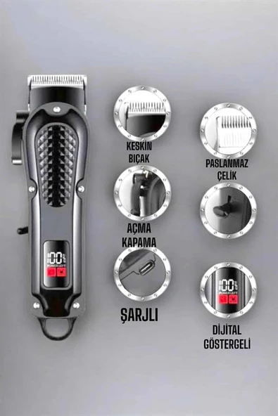 Tıraş Makinesi Taşınabilir Özel Kesim Paslanmaz Çelik Bıçaklı - Resim 4