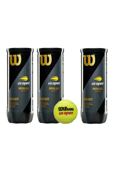 Wilson 3 Kutu Us Open Tenis Topu Vakum Ambalajda ürün görseli