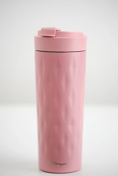 PNG-1167 500ml Flip Kapak Desenli Çelik Mug | 6 Saat Sıcak 12 Saat Soğuk | Sızdırmaz & BPA Free - Resim 2