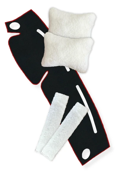 Hyundai Accent Yumurta Kasa (1996-2000) Torpido Koruma Halısı + Boyun Yastığı & Emniyet Kemer Pedi ürün görseli