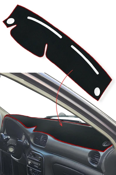 Hyundai Accent Yumurta Kasa (1996-2000) Uyumlu Torpido Koruma Halısı - Özel Kesim ürün görseli