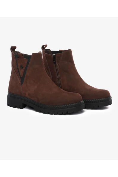 Greyder 31022 Kadın Hakiki Deri Fermuarlı Kısa Urban Bot - 8