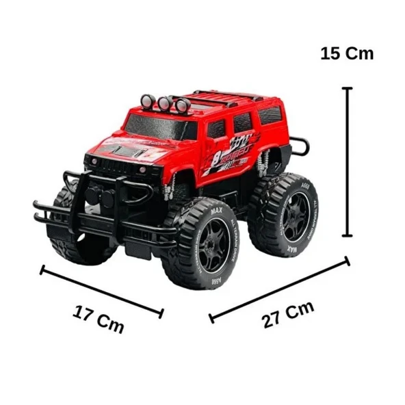 Uzaktan Kumandalı Şarjlı Off - Road Aracı U/K 1/12 - Kırmızı - 2