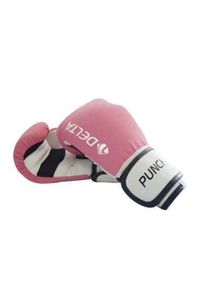 Delta Punch Dura-Strong Pembe-Beyaz Boks Eldiveni 10 - 5