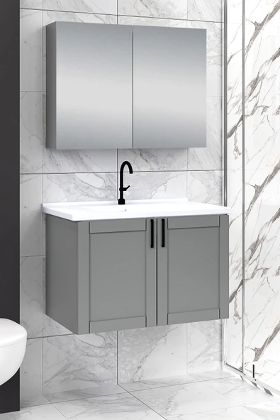 80 cm Riva Banyo Dolabı - 1