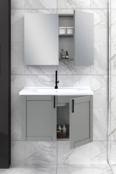80 cm Riva Banyo Dolabı - 2