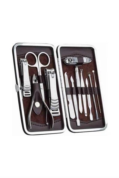 12 Parça El Ayak Temizleme Pense Kir Temizleme Aparatı Kaş Cımbızı - Resim 5