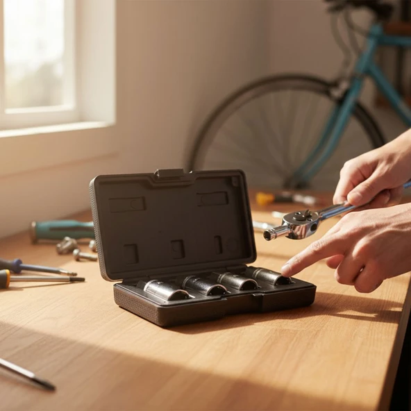 Saplama Sökme Lokma Seti 4 Parça Kırık Vida Civata Çıkarma Takımı Dayanıklı Lokma Anahtar Seti - Resim 6