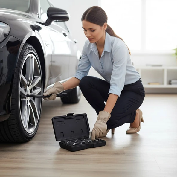 Saplama Sökme Lokma Seti 4 Parça Kırık Vida Civata Çıkarma Takımı Dayanıklı Lokma Anahtar Seti - Resim 7