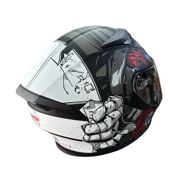 LS5 Fullface Güneş Vizörlü Kask MatBlue X Large (XL) - 2